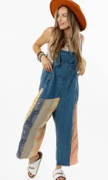 NWT high hopes slouchy denim overalls