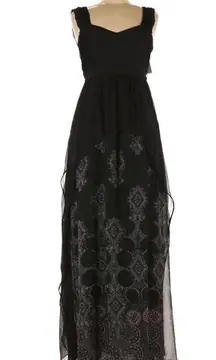 Free People HTF  Maxi Dress 6 NWT Belladonna Black Dark Academia Etherial Lolita