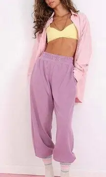 NWT For Love & Lemons Ellie Sweatpants Joggers‎ in Mulberry Large