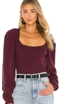 Free people saffron open back sweater small