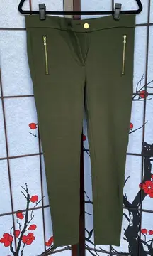 Loft Zip Pocket Ponte Leggings in Dark Caper Color