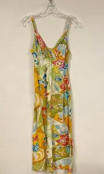 Floral Maxi Dress Size Large EUC