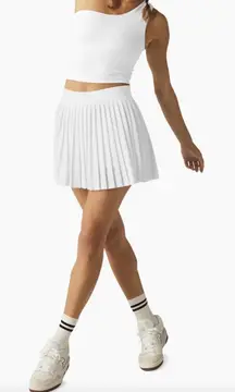 Beyond Yoga If You Pleats Mini Skirt – True White – Size S – NWT
