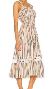LemLem Anthropologie Anike striped midi sundress size XS