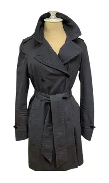 ✨Rag and Bone Cotton Grey Sz 2 Trench Coat with Wrap ✨