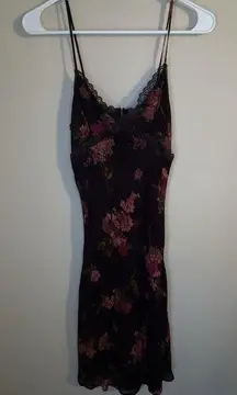 Principal Designs Floral Flower Lace Trim Slip Dress New Zealand Womens 8