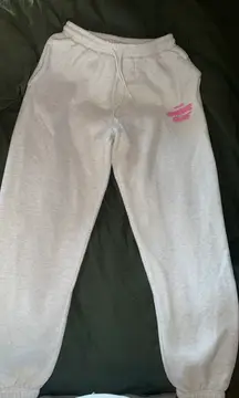 White Fox Boutique Sweatpants White Grey
