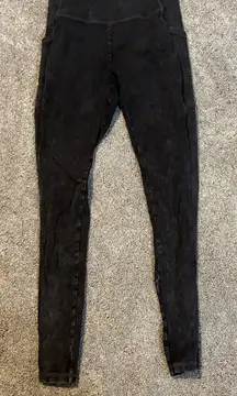 💜 Aerie Offline High-Waisted Black Women's Leggings with Pockets