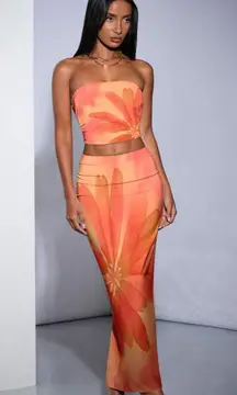 orange two piece 