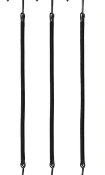 black 20 Ponytail hooks hairbands damage free hair black new in package style