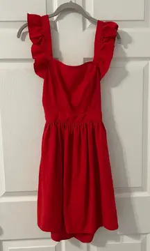 francesca’s red dress