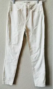 Peter Millar Size 4 High Rise Straight Crop Women’s White Jeans