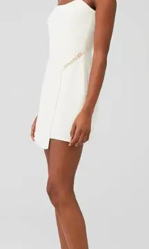 Amanda‎ Uprichard Revolve Mini Asymmetrical Stilla Wrap Dress Chain Size Large