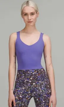Lululemon Align Tank Top Size 10 Charge Indigo Crop Tight Fit