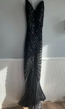 Prom Black Sequins Dress