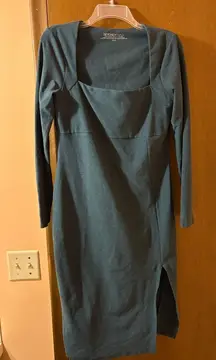 Spacedye Impress Midi Dress in Green