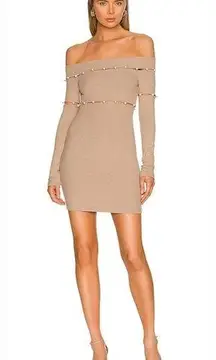 h:ours Delhia Mini Dress in Camel