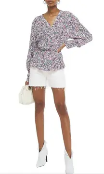 IRO Usige Printed Crepe De Chine Blouse Size XS/S - 34