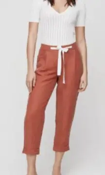 Aritzia Wilfred allant linen blend cropped pants‎ Sz Small