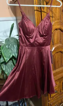 Macy's Maroon Homecoming Dress