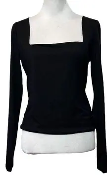 NEW NWT RE/Done 80s Square Neck Top Women’s Large Black