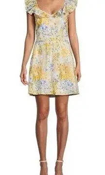 NWT WILDFOX Blair Floral Ruffle Mini Dress