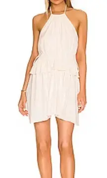 NWT L’Academie Delphi Mini Dress in Bone White Size Extra‎ Large