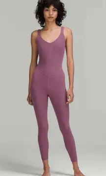 Lululemon Align Bodysuit 25” Vintage Plum Women’s Nulu Bodysuit Size 12 NWT