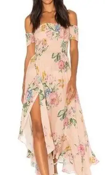 💕AUGUSTE x REVOLVE💕 Boheme Goddess Maxi Dress ~ Blush Floral Print US 4 NWT