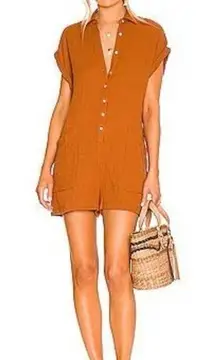 L*Space Mika Romper in Amber Extra Small