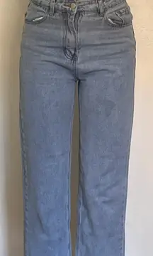 Light Wash High Waist Wide Leg Jeans