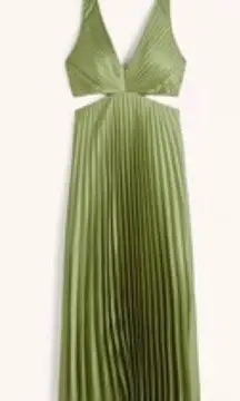 Pleated Cutout Dress