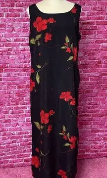 Classic Studio 1 Vintage Floral Maxi Dress Women's Size 14 90's Rom Com Y2k