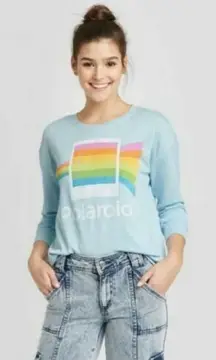 ✨Polaroid Blue Retro Light Crewneck Sz XL Blue Sweatshirt✨