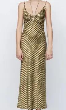 Bec + Bridge Quinn silk Maxi Dress in Siena Geo