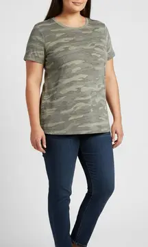 Torrid Army Fatigue Camo Crew Neck Short Sleeve Tee Plus Size
