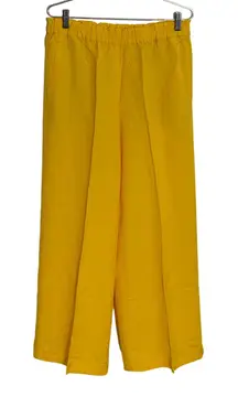 NWT Ann Taylor The Pull On Palazzo Pant in Linen- Solarium Sun‎