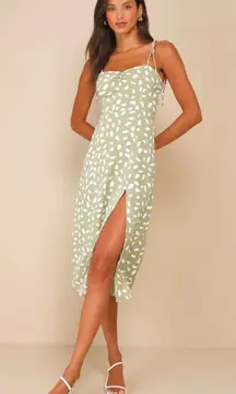 Lulus Sage Dress Green