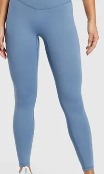 Gymshark Elevate Pull On High Waisted Workout Leggings Faded Blue Women's Size S