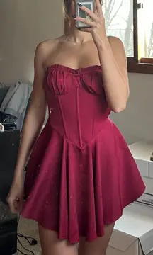 Red Corset Dress