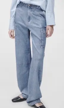 RAG & BONE Miramar Nora Cargo Pants Sweatpant Jeans Celeste Size 25