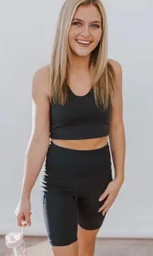 Charcoal Biker Shorts