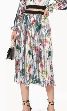 Revolve Luxury Paradox Pleated Midi Skirt Small S