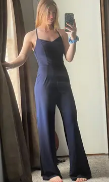 Francesca's Navy Jumpsuit