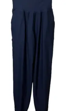 OLD NAVY ACTIVE Powersoft High Rise Joggers Leggings Go Dry Sz small tall navy
