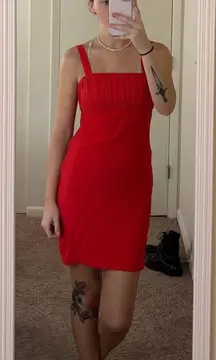 Red H&M mini dress