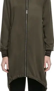 Soia & Kyo Bristol Jacket Olive Green Size Medium Grunge Modal