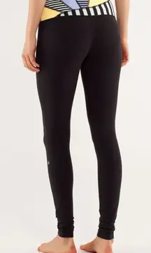 Lululemon Wunder Under Pant Black / Quilting Size 6 Reversible