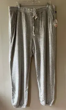 Soleillee Sz 2X Stretch Pull On Gray Knit Yoga Pants Loose Sweatpants Pockets