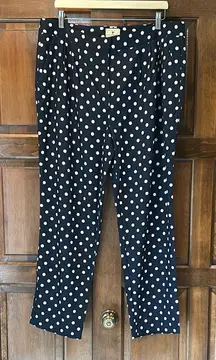 NWT TUCKERNUCK  Navy and White Dotted Polka Dots Pants Size XXL READ